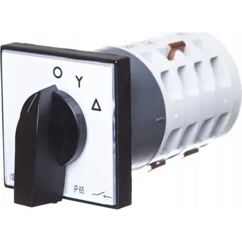 vypínač ELEKTROMET LUK E12-22 PŘEPÍNAČ HVĚZDA-TROJÚHELNÍK 0-Y-Δ IP-65 921222