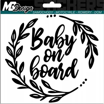 Samolepicí dekorace na vozidlo Samolepka na auto s motivem DÍTĚTE NA PALUBE 15x15