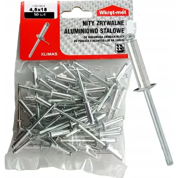 Nýt Trhací nýty ocel-hliník NASM 4,8x18 50 ks