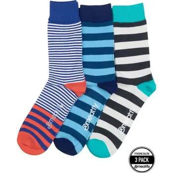 Pánské ponožky Ponožky Meatfly Lexy Triple Pack Stripes Velikost: 39/42