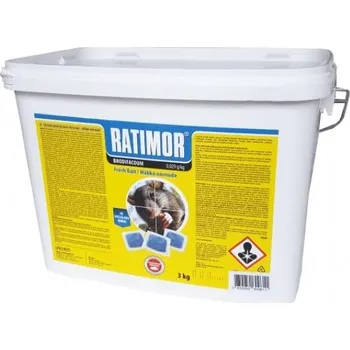 Zahrada UNICHEM RATIMOR měkká návnada Brodifacoum 3 kg, Herbicidy