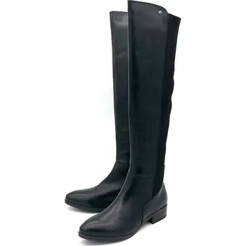 Dámské kozačky Dámské kožené kozačky 9/9-25526/21 CAPRICE černá Barva: black,comb, Velikost: 37,5