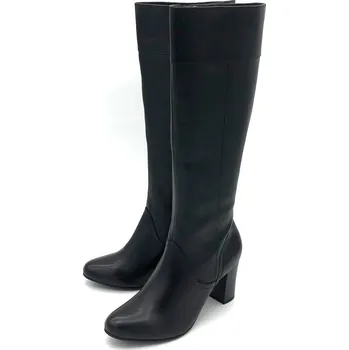 Dámské kozačky Dámské kožené kozačky 9/9-25510/21 CAPRICE černá Barva: black nappa, Velikost: 36