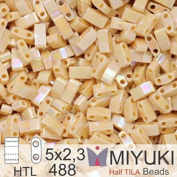 Korálek Korálky Miyuki Half Tila. Barva Opaque Pear AB HTL 488. Balení 3g.
