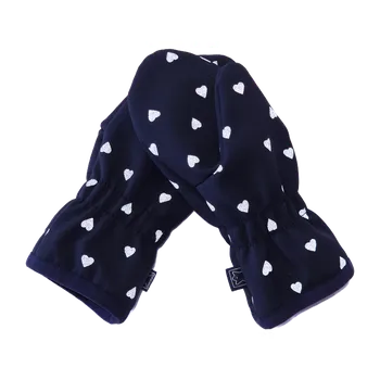 Rukavice Dětské rukavice Fantom SOFTSHELL s reflexním potiskem srdíček Velikost: 3