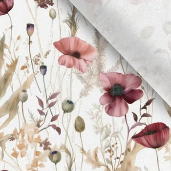 Úplet Takoy romantické máky bordo pastel