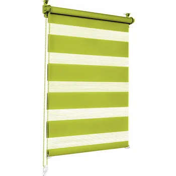 Prostěradlo Roleta den a noc na okno - barva: olivová, rozměr: 70 cm x 150 cm