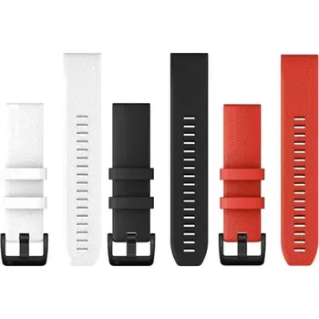 držák na kolo Garmin Řemínek pro fenix6 - QuickFit 22, silikonový s přezkou z nerezové oceli barva bílá