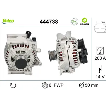 Alternátor Generátor VALEO 444738