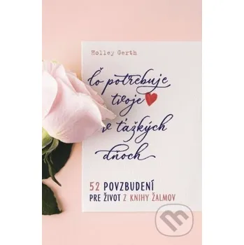 Kniha Čo potrebuje tvoje srdce v ťažkých dňoch - Holley Gerth Christian Project Support