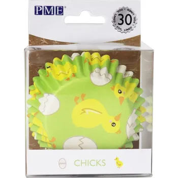 Velikonoční dekorace PME Košíčky 50 x 30 mm (30 ks ) - Velikonoční kuřátka