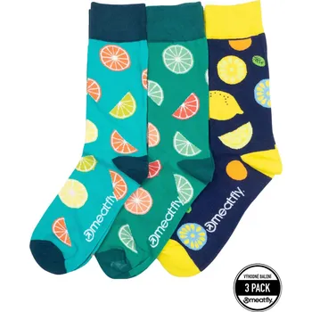 Pánské ponožky Ponožky Meatfly Lexy Triple Pack, Lemons Velikost: 39/42