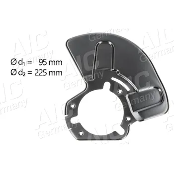 Brzdový kotouč Ochranný plech proti rozstřikování, brzdový kotouč AIC 55973