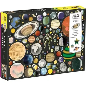 Puzzle Galison Zero Gravity With Shaped 1000 dílků