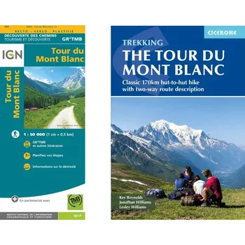 Tour du Mont Blanc - sada mapy a průvodce