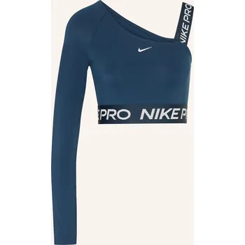 Nike Dámský Cropped Top Dri-Fit Shine, tmavě modrá, 36