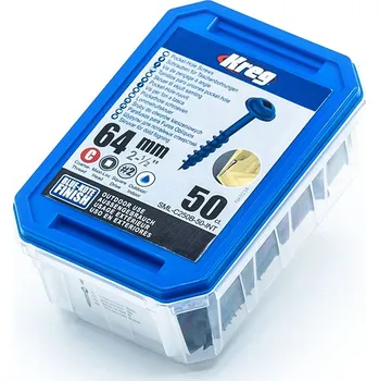 Šroub Samořezné šrouby do dřeva 64 mm KREG – 50 ks