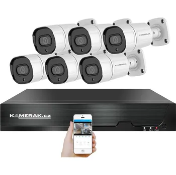 Kompletní kamerový systém 4K PoE IP 6 kamerový set XM-608D 8MPx, CZ menu
