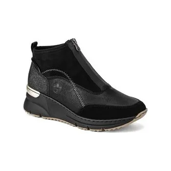 Dámské kozačky Polokozačky Rieker N6361-00 Černá 41