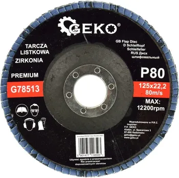 Brusný kotouč Geko - Lamelový kotouč ZIRCON 125mm P80