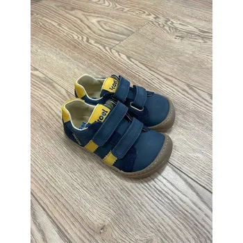 Dívčí polobotky Barefoot tenisky - KOBI W Blue/modrá, KOEL4kids Velikost: 28