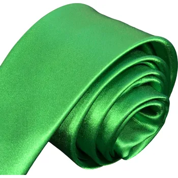 Kravata Pánská kravata K1 - vzor 40 - ZELENÁ - LESKLÁ