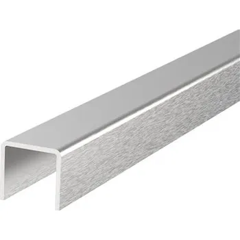 Dveřní kování Madlo na sklo 16x22mm, délka: 2500mm