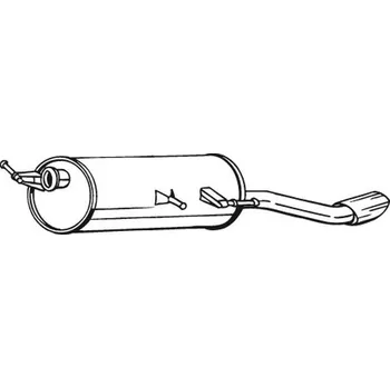 Výfukový systém Zadní tlumič výfuku BOSAL 190-091