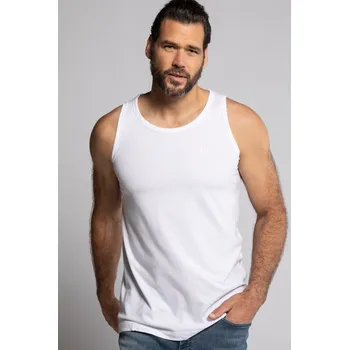 Pánské tílko JP1880, Plus size Tílko, kolekce Basic, bez rukávů, do 10XL pro plnoštíhlé nadměrná velikost, 705145200-1455, bílý, 6XL, Plus size oblečení, Oblečení pro vysoké muže, Nadměrné velikosti, Oblečení pro plnoštíhlé.
