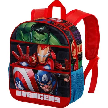 Dětský batoh KARACTERMANIA Dětský batoh Avengers Split 3D 31 cm červený