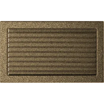 Krbová mřížka 22x37 BASIC staré zlato s žaluzií