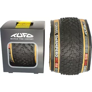 Plášť na kolo Tufo Gravel plášť TUFO SWAMPERO HD bezdušový - černá/béžová průměr/šíře 622 x 44 (700x44C)