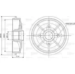 Brzdový buben VALEO 237016
