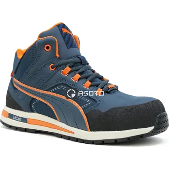 Pracovní obuv Puma Crosstwist Mid S3 modrá 47