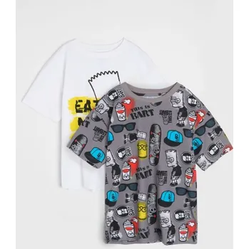 Chlapecké tričko Sinsay - Trička 2 kusy The Simpsons - vícebarevná - 921BR-MLC - 921BR-MLC-104