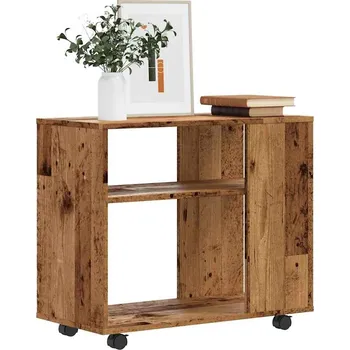 Konferenční stolek vidaXL Odkládací stolek 70 x 35 x 60 cm, konstrukční dřevo [802128] Barva: Staré dřevo