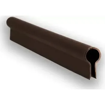Příslušenství pro plot Zakončovací lišta - hnědá, 19cm, 20ks (Zakončovací lišta pro tkaný textilní pás, balení 20 ks)