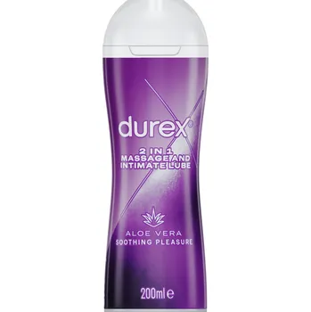 Erotický masážní přípravek Durex masážní gel a lubrikant s Aloe Vera