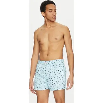 Pánské plavky U.S. Polo Assn. Plavecké šortky MUP2436 Světle modrá Regular Fit XL