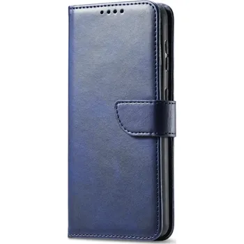 Pouzdro na mobilní telefon Kožené flip pouzdro kniha pro iPhone 16 Plus Barva: Tmavě modrá