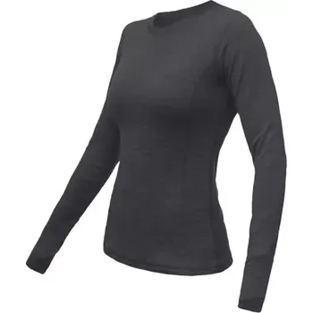 Dámská móda Sensor Sensor Merino BOLD dámské triko, dlouhý rukáv, anthracite gray velikost XXL