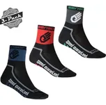 Sensor Ponožky Sensor Race Lite RUKA, 3 pack - černá/červená/tm. modrá velikost 3-5 (35-38)