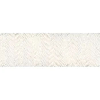 Dlažba Obklad do koupelny nebo kuchyně v imitaci betonu Venezia White Zigzag Decofon 30x90 cm 1. jakost
