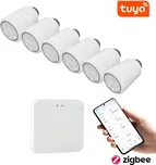 Set 6+1 BOT Chytrá Zigbee/WiFi termostatická hlavice TH6 Tuya