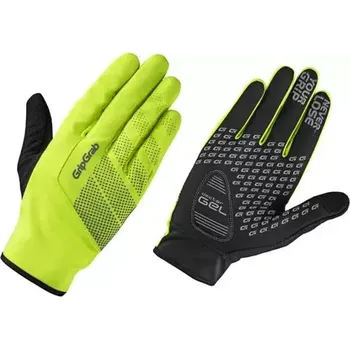 Cyklistické rukavice GripGrab Rukavice GripGrab Ride HI-VIS Windproof midseason, fluo/reflex velikost L