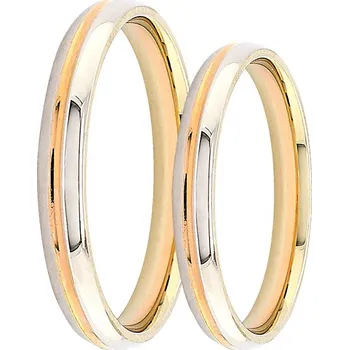 Prsten Zlaté snubní prsteny F3893-WRW