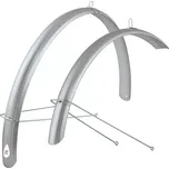 FORCE Blatníky FORCE48 Aluflex 28" ECO + vzpěry, stříbrné