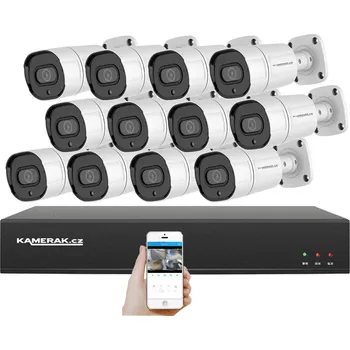 Kompletní kamerový systém 4K PoE IP 12 kamerový set XM-1208D 8MPx, CZ menu