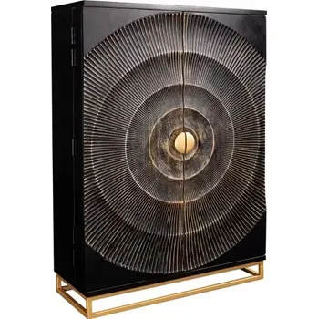 Komoda Barová skříň GOLDEN SUNSET 140 CM masiv mango