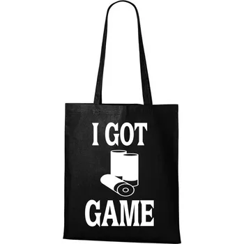 DOBRÝ TRIKO Bavlněná taška s potiskem I got game Barva: Černá